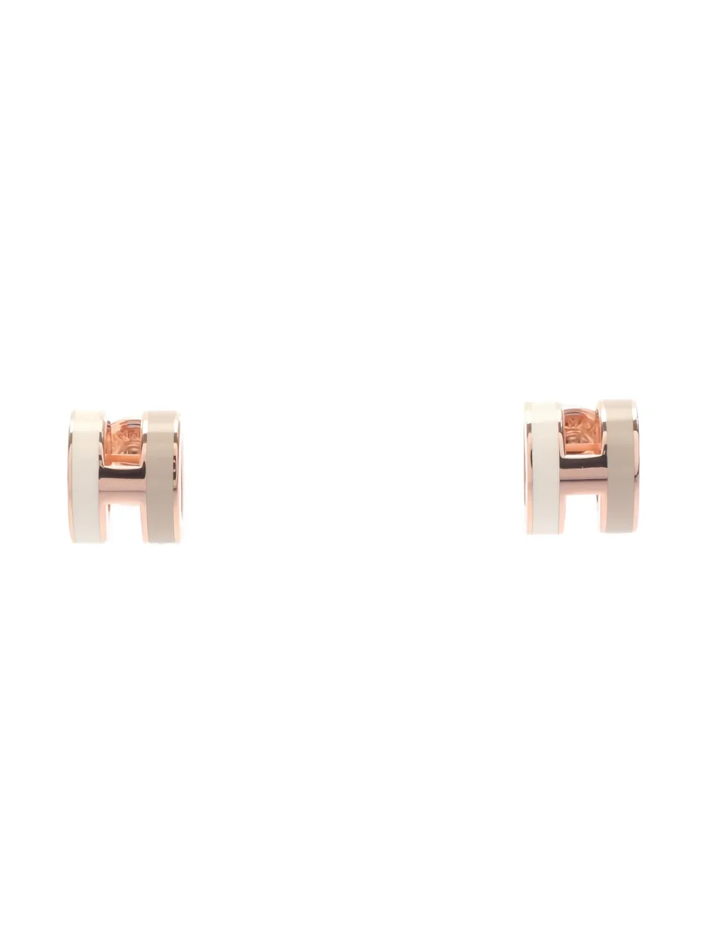 Pre-owned Hermes 2020s Mini Pop Earrings In Pink