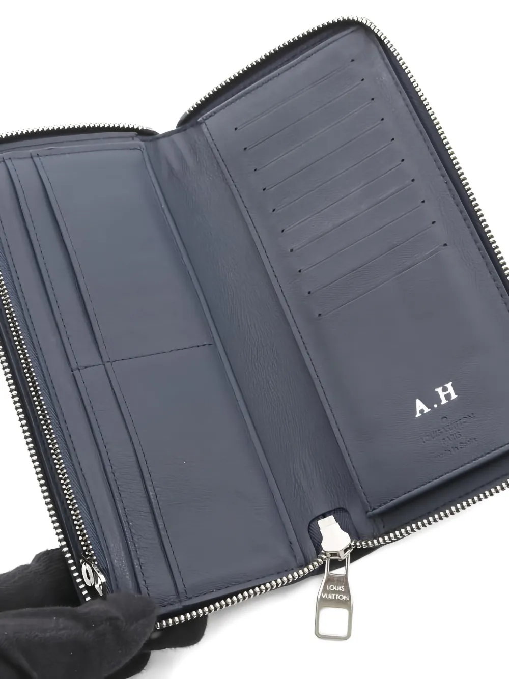 Pre-owned Louis Vuitton 2017 Zip Wallet In Blue