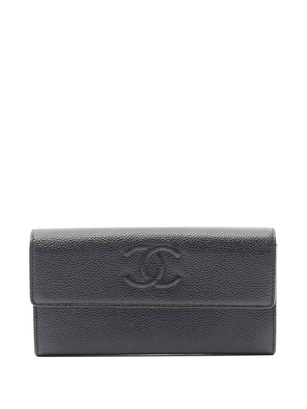 CHANEL Pre-Owned interlcking-CC wallet - Nero