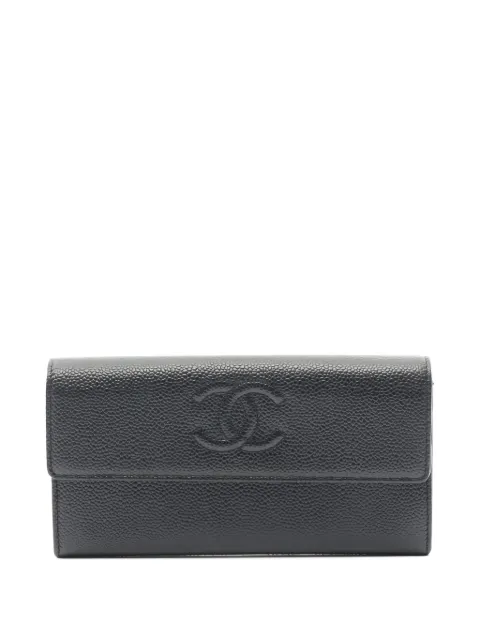 CHANEL Pre-Owned cartera con logo CC entrelazado