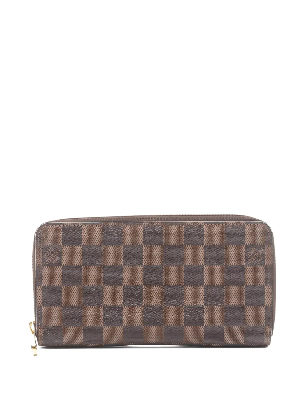Louis Vuitton Pre-Owned 2014 Damier Ebène canvas zip wallet | Brown | Image 1