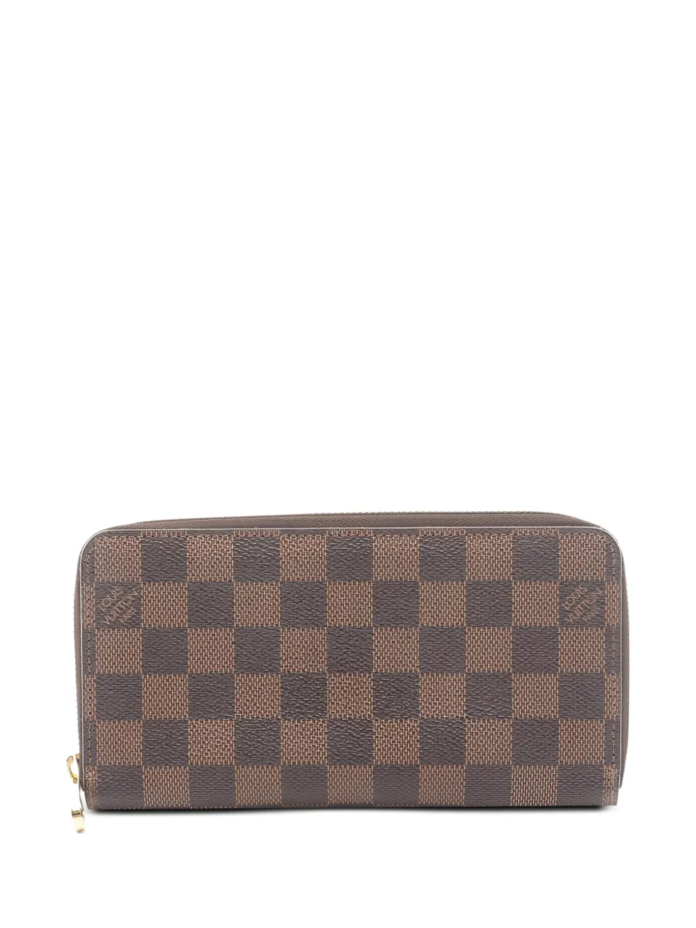 Louis Vuitton Pre-Owned 2014 Damier Ebène canvas zip wallet | Brown | Image 1