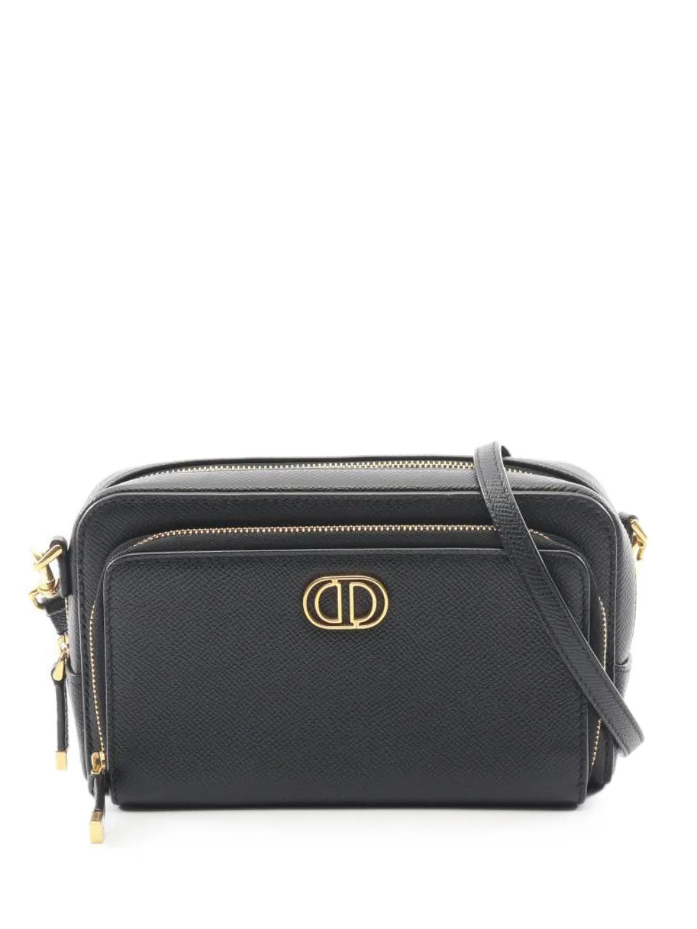 Christian Dior Pre-Owned 2010s Karo leather mini bag - Black