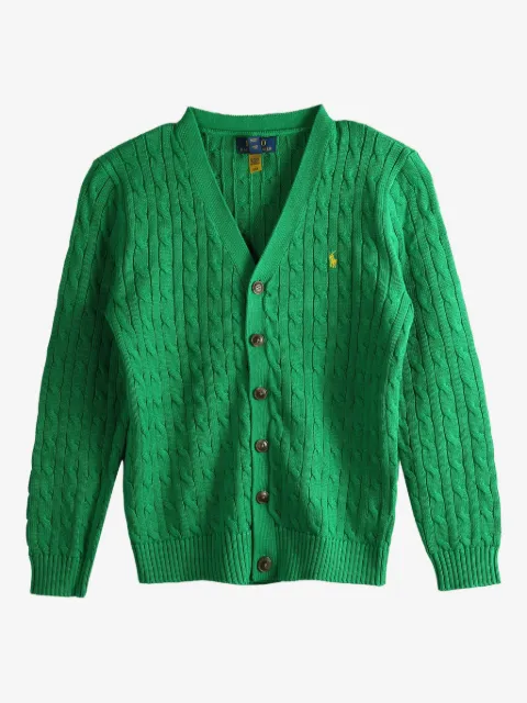 POLO RALPH LAUREN KIDS cárdigan en tejido de ochos