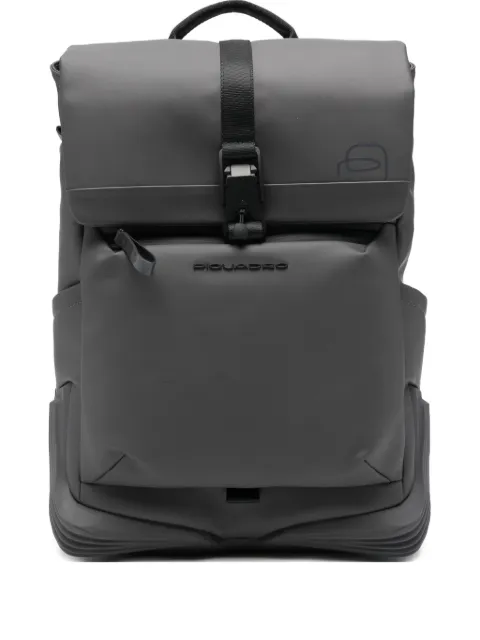PIQUADRO sac à dos à rabat et logo