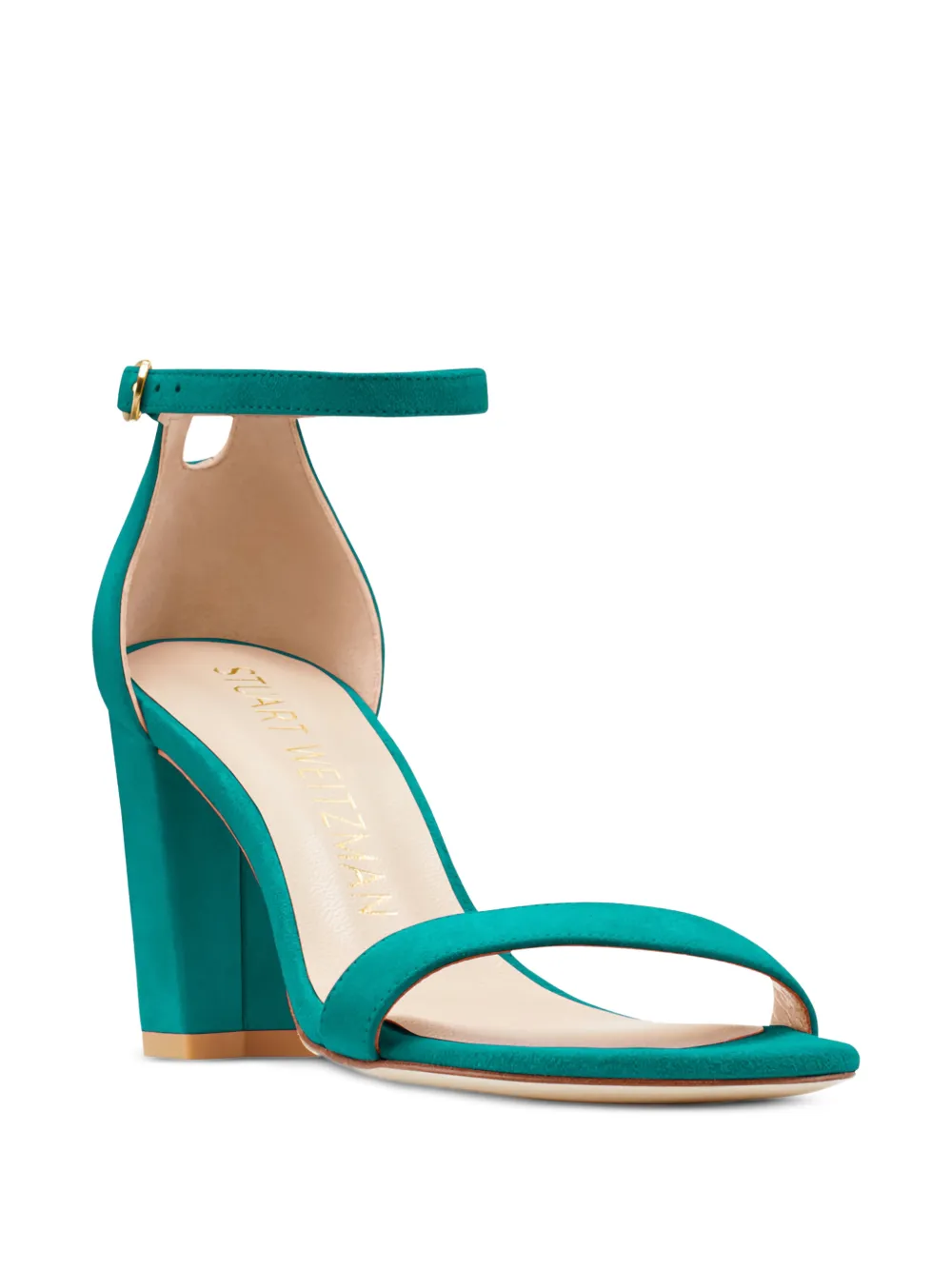 Stuart Weitzman Nearlynude block-heel strap sandals | Heeled Sandals | Image 2
