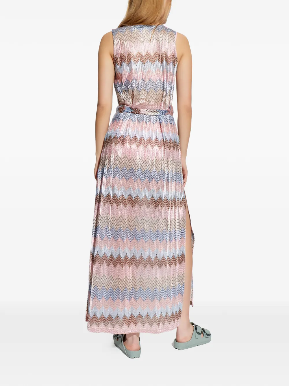 Melissa Odabash Maxi-jurk met zigzag streep Roze