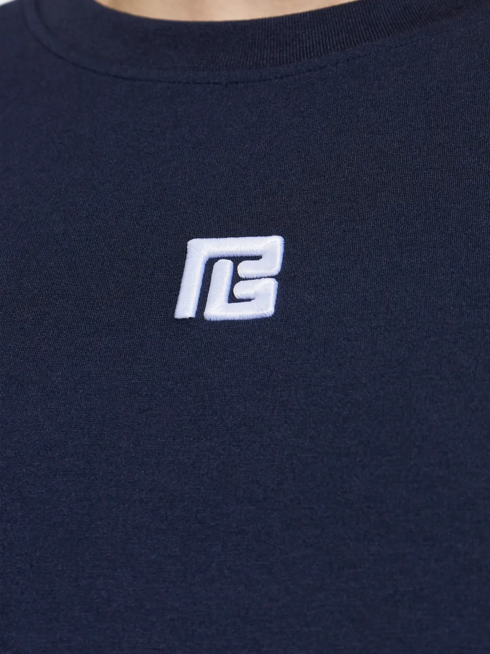Balmain T-shirt met geborduurd logo Blauw