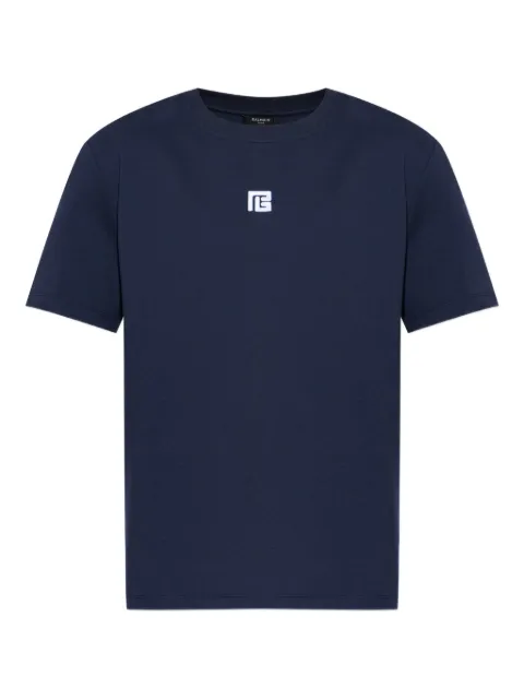 Balmain logo-embroidered crew-neck T-shirt