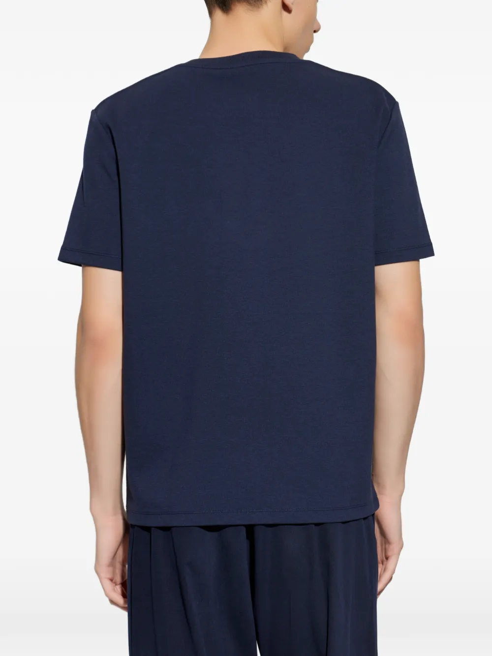 Balmain T-shirt met geborduurd logo Blauw