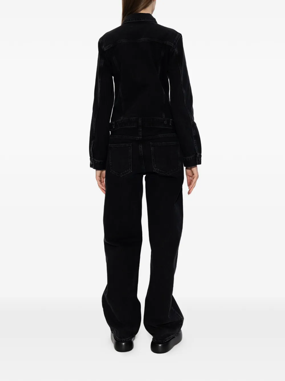 AGOLDE Rena denim jumpsuit Zwart