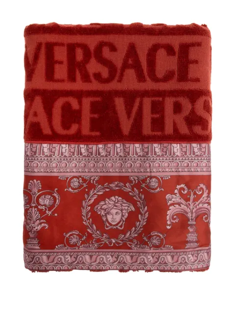 Versace logo-detail Medusa bath towel