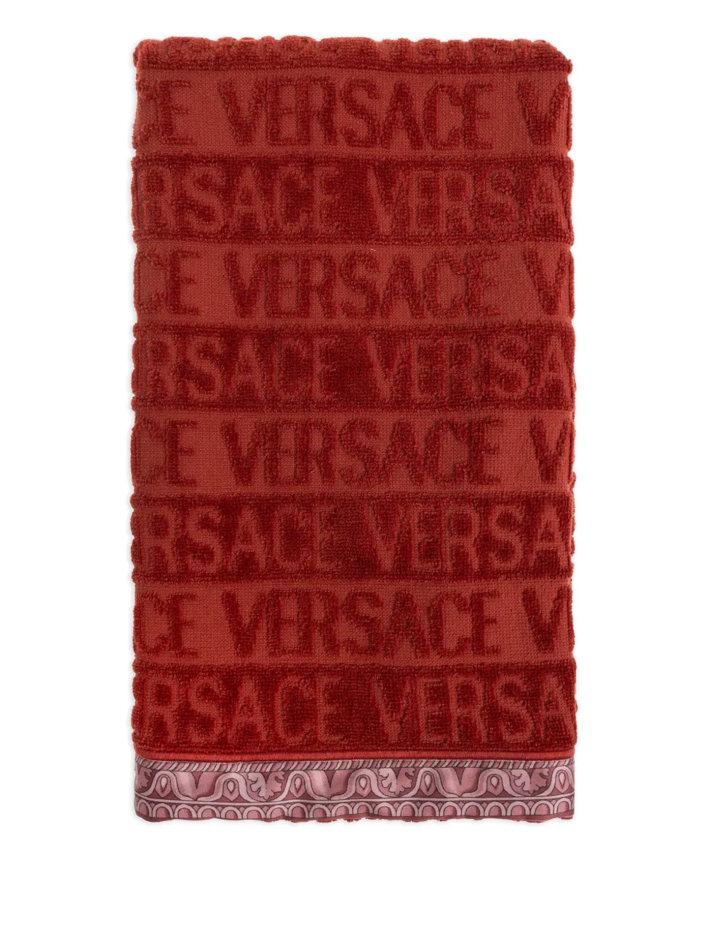  Versace Toalla De Baño Medusa Con Logo - Rojo 