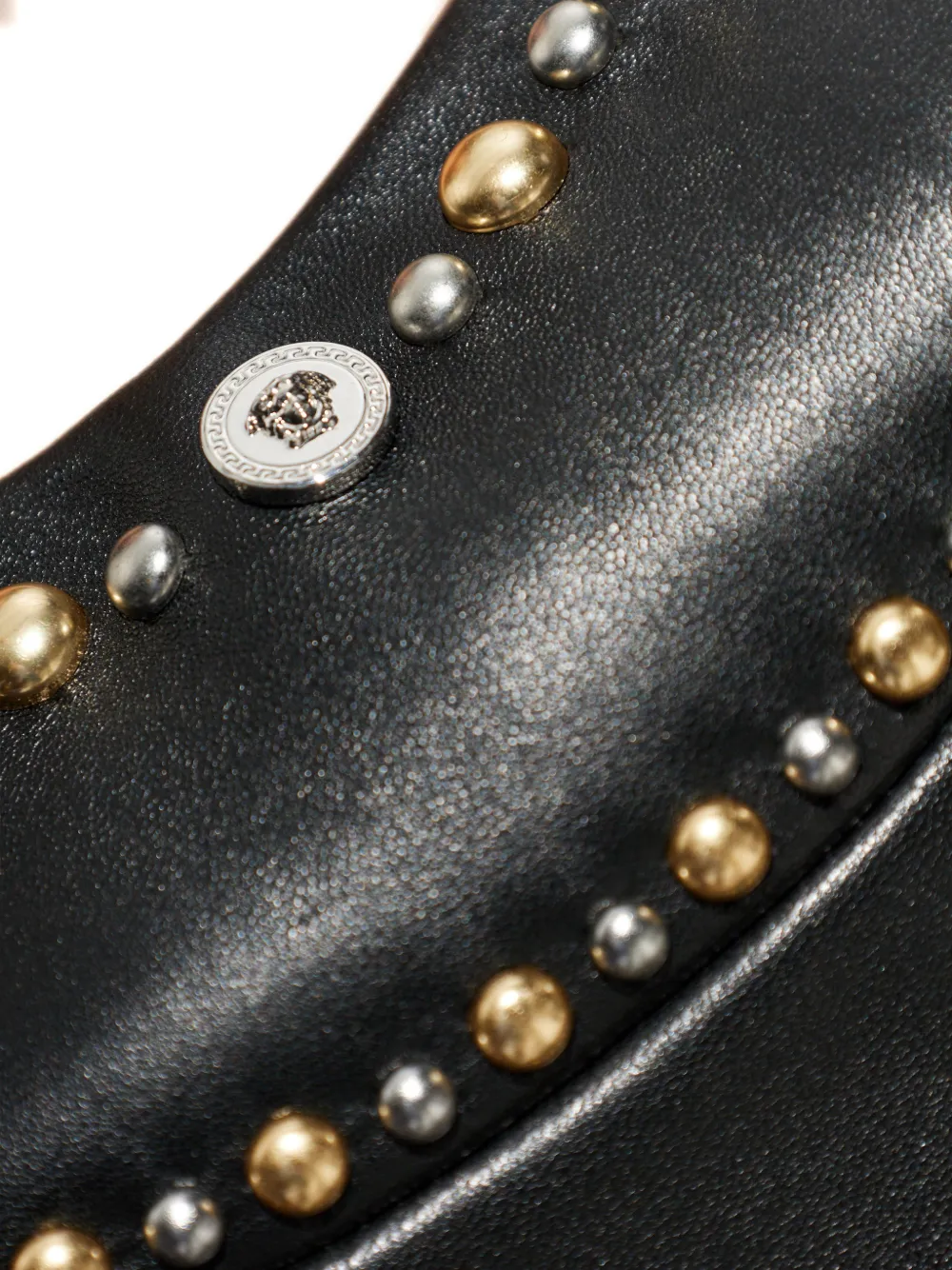 Versace Mini-jurk verfraaid met studs Zwart