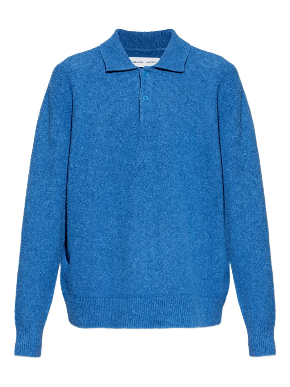 SAMSOE SAMSOE blue polo shirt