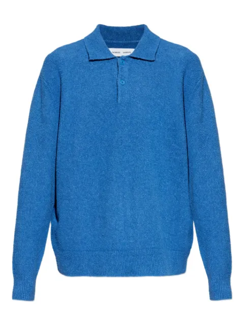 SAMSOE SAMSOE blue polo shirt
