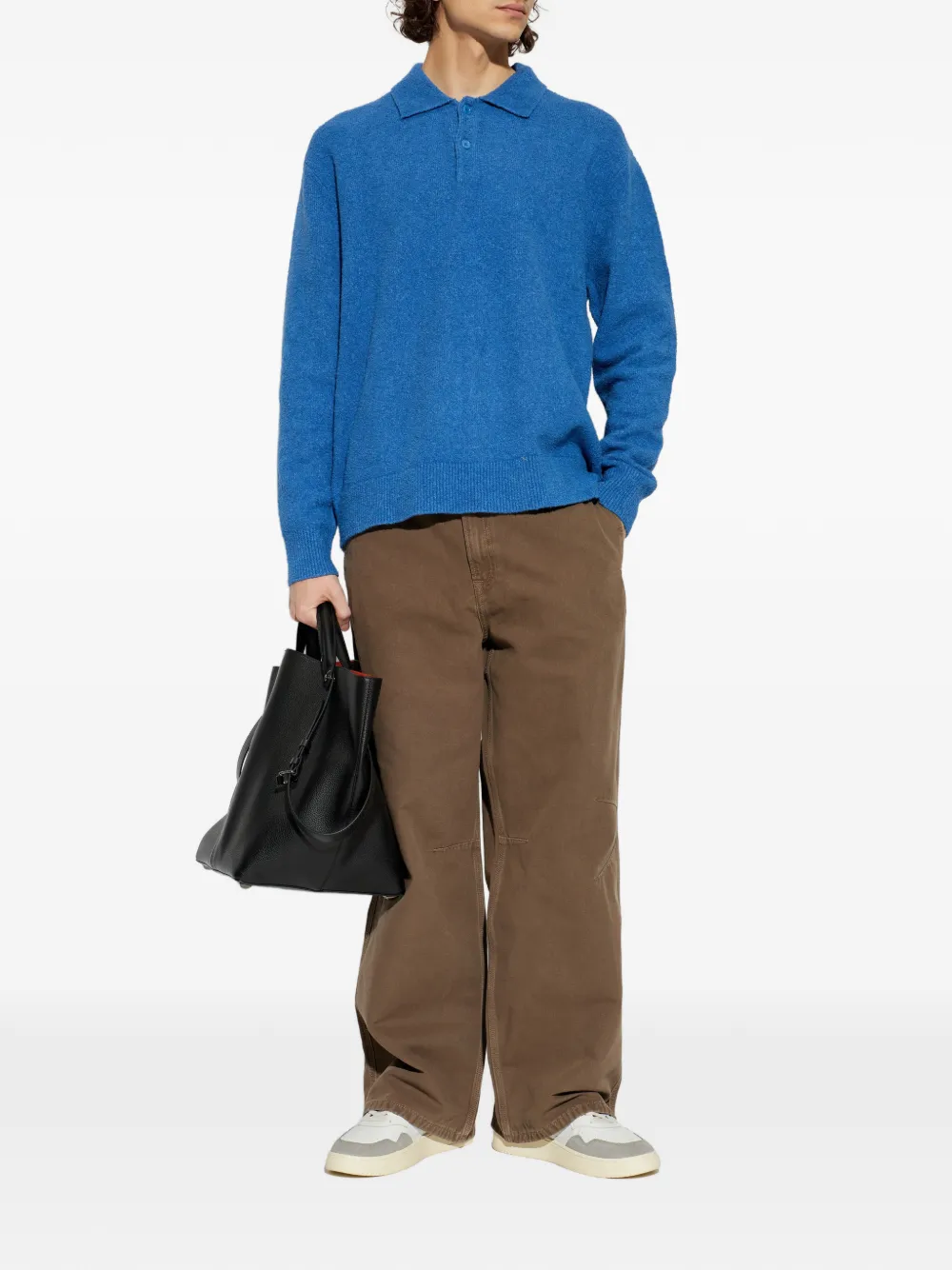 SAMSOE SAMSOE blue polo shirt - Blauw