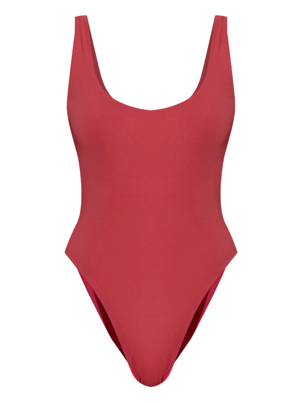 Bond-eye Lucia scoop neck swimsuit - Rosso