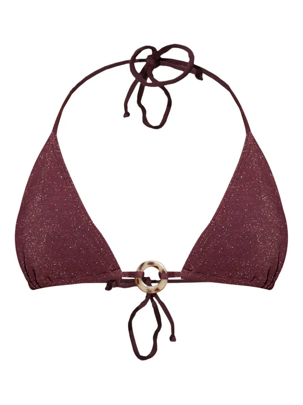 Bond-eye Ring triangle-shape bikini top - Viola