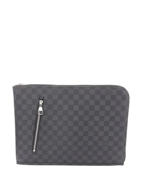 Louis Vuitton Pre-Owned 2012 Damier-Graphite zip clutch bag