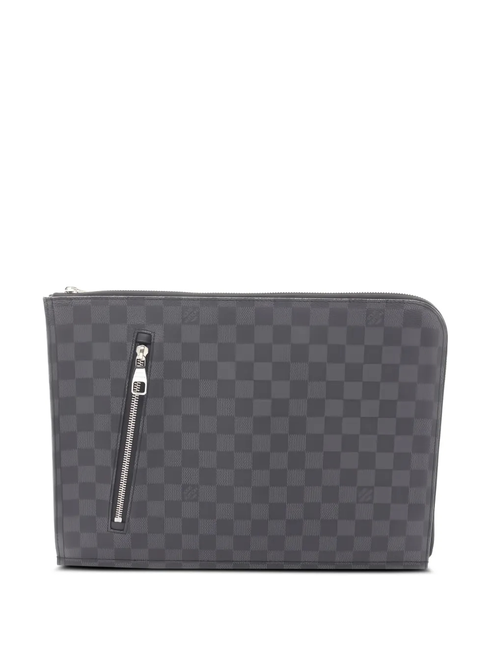 Louis Vuitton Pre-Owned 2012 Damier-Graphite zip clutch bag | gris | Image 1