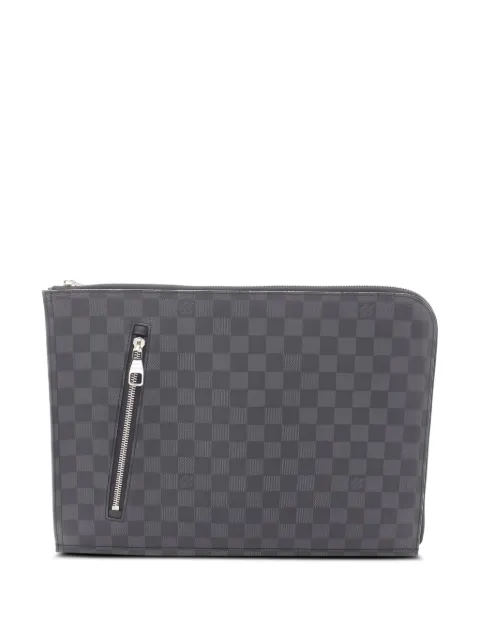 Louis Vuitton Pre-Owned 2012 Damier-Graphite zip clutch bag
