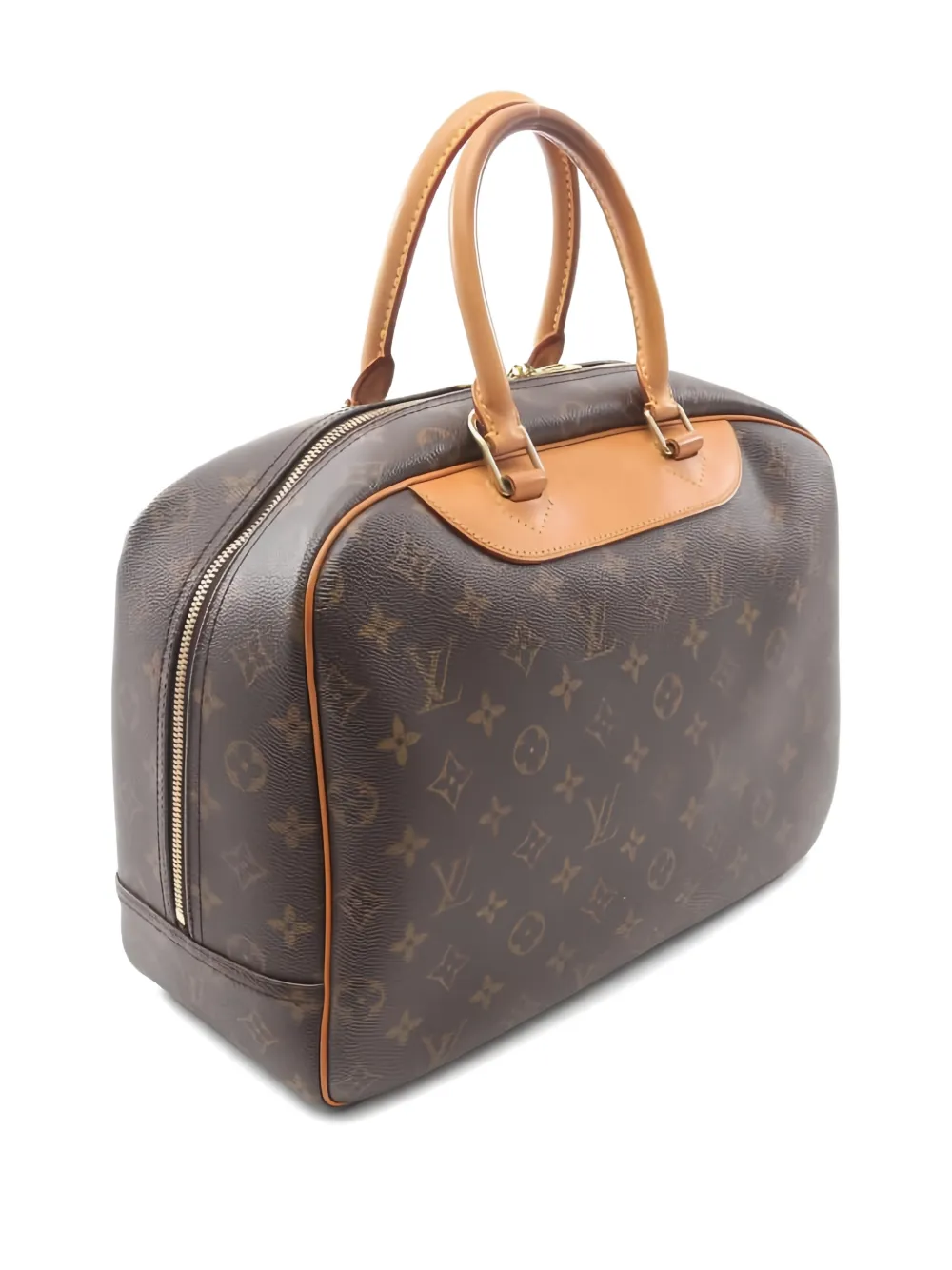 Louis Vuitton Pre-Owned 2002 Deauville monogram bowling vanity tote bag - Bruin