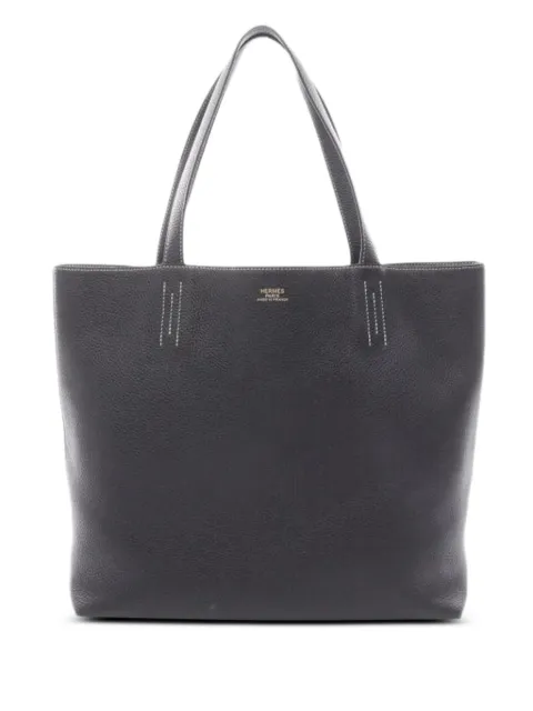 Hermès Pre-Owned 2020 45  Double Sens reversible leather tote bag