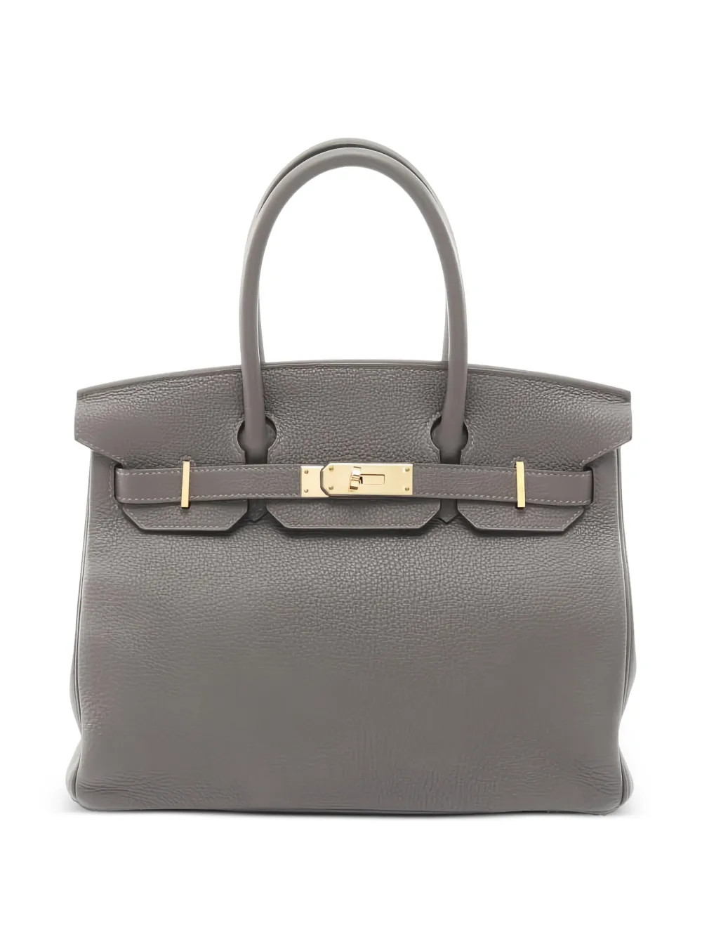 Hermès Pre-Owned 2021 30 Birkin leather tote bag - Grigio