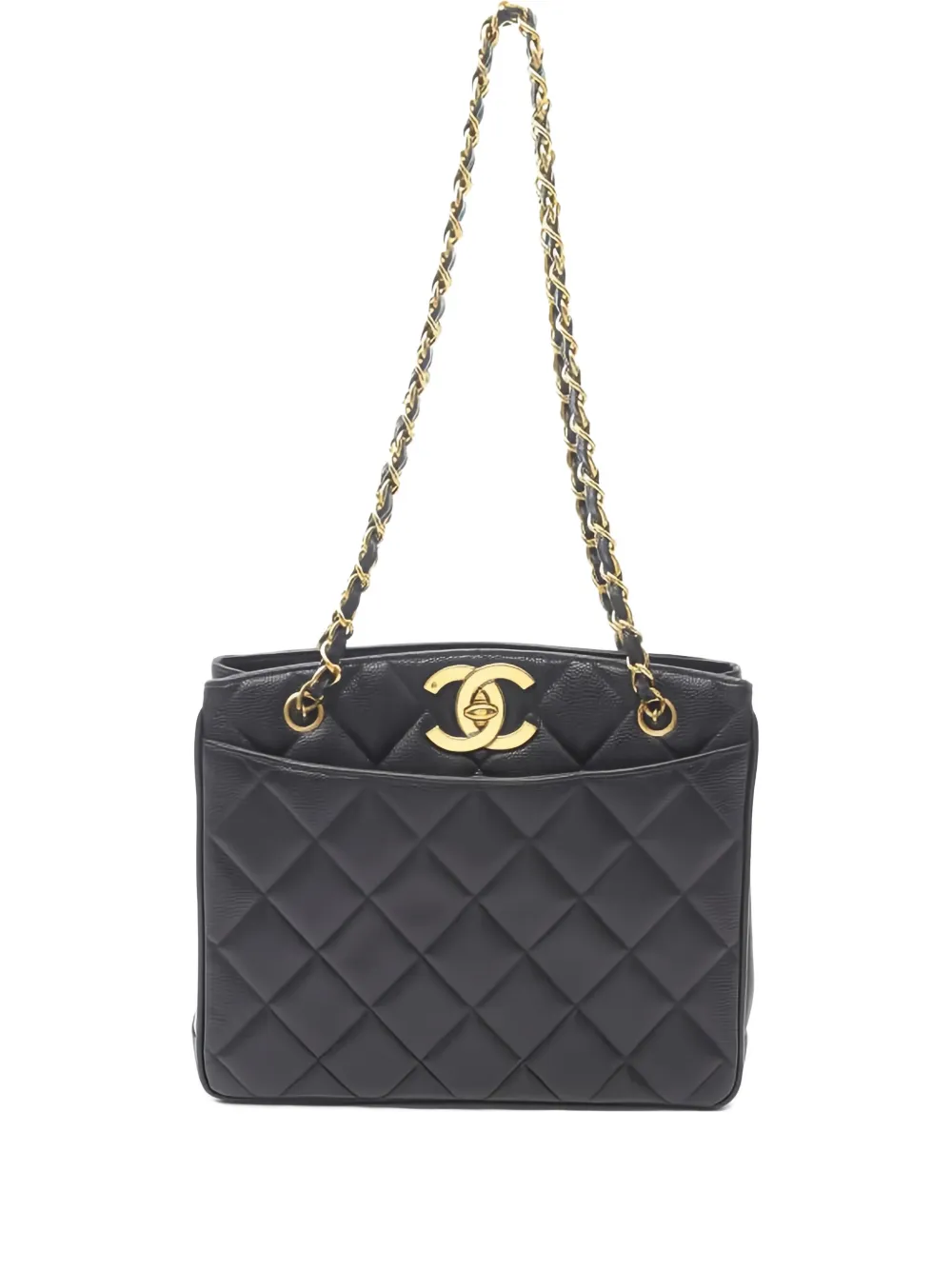 CHANEL Pre-Owned 2010s quilted chain shoulder bag - Nero