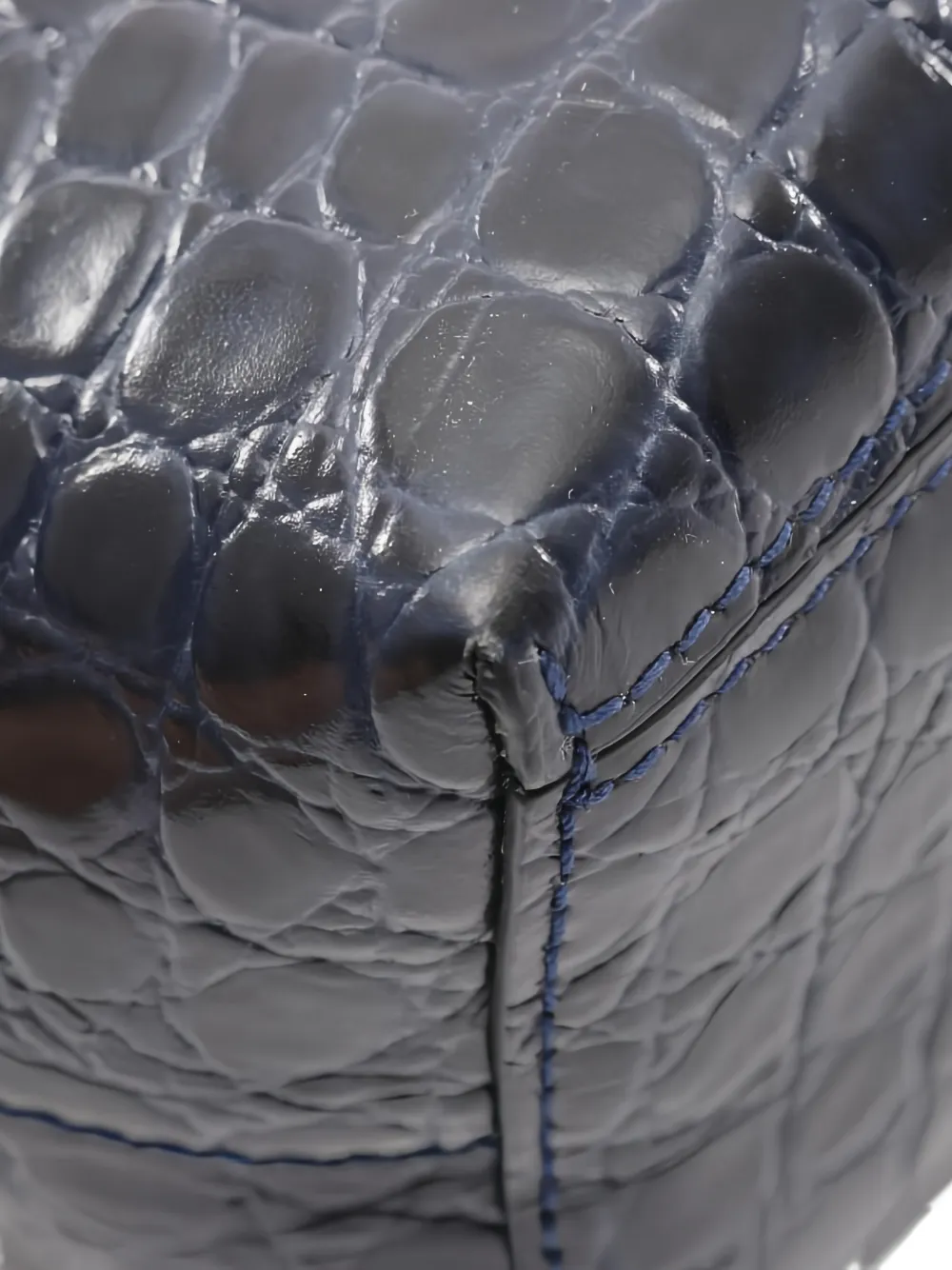 Pre-owned Jil Sander 2010s Goji Bamboo Square Tote Bag In Blue