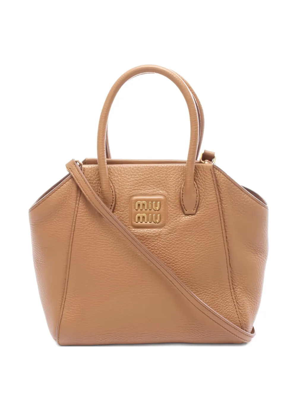 Miu Miu Pre-Owned 2010s Vitello Dino leather tote bag | marrón | Image 1