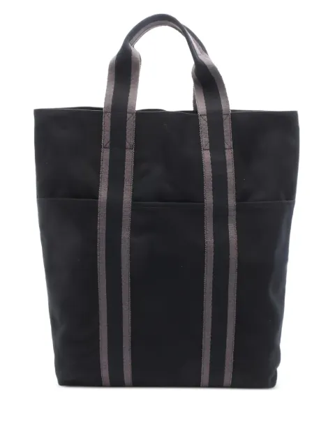 Hermès Pre-Owned 2000s Fool medium striped canvas tote bag