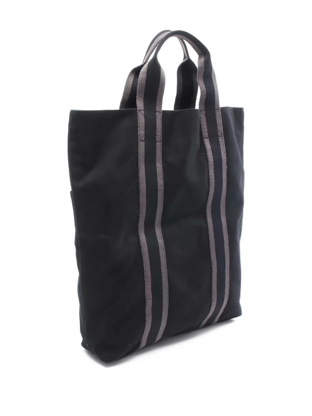 Hermès Pre-Owned 2000s Fool medium striped canvas tote bag - Zwart