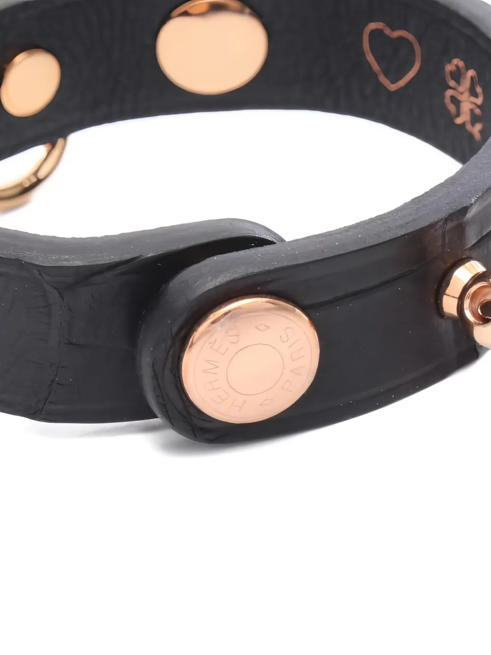 Hermès Pre-Owned 2010s Rivale crocodile-embossed glove clip | Image 2