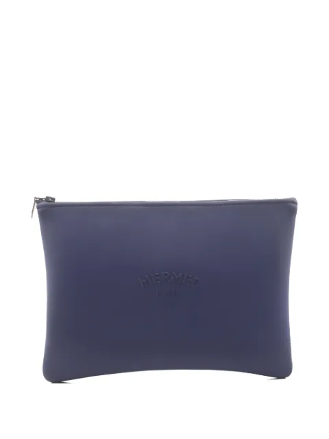 Hermès Pre-Owned 2010s GM Neovan marine-blue pouch