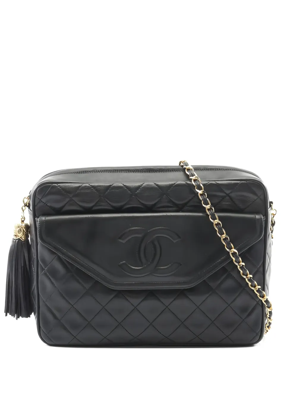 CHANEL Pre-Owned 2013-2014 small matelasse chain-strap shoulder bag - Nero