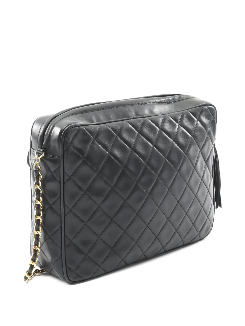 CHANEL Pre-Owned 2013-2014 small matelasse chain-strap shoulder bag - Zwart