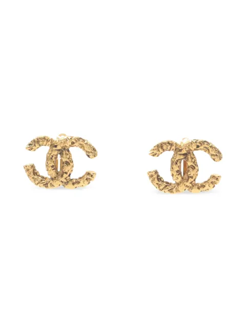 CHANEL Pre-Owned 1986-1988 Coco Moark logo earrings