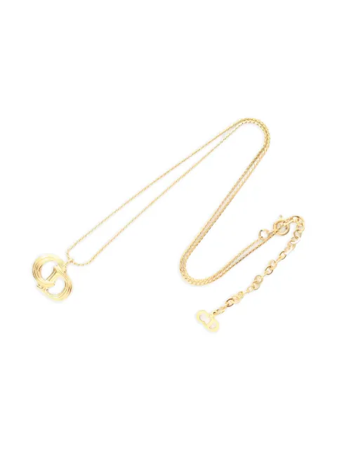 Christian Dior Pre-Owned قلادة بدلاية شعار CD من عقد 2010