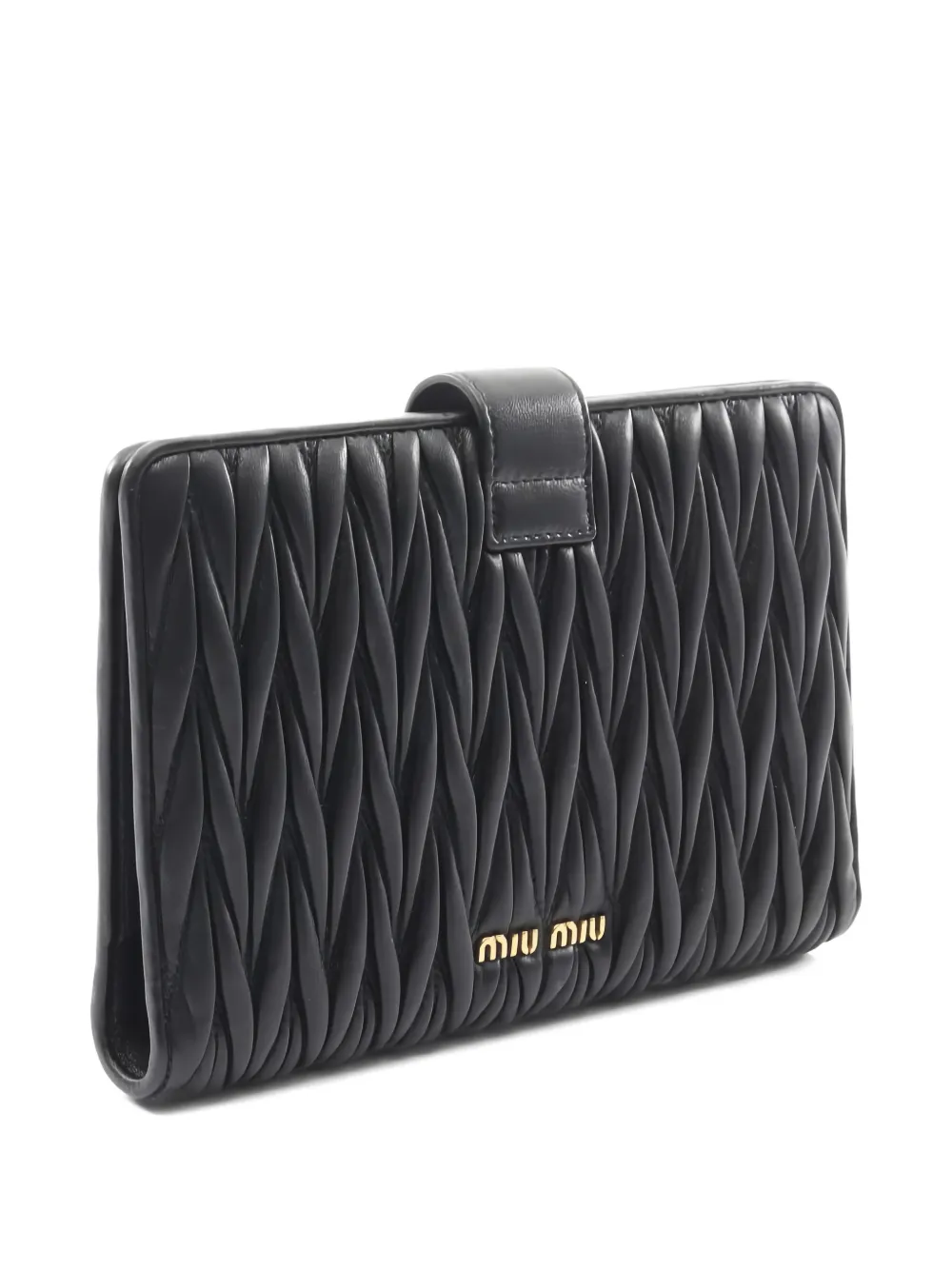 Miu Miu Pre-Owned 2010s matelassé bi-fold leather wallet | Image 2