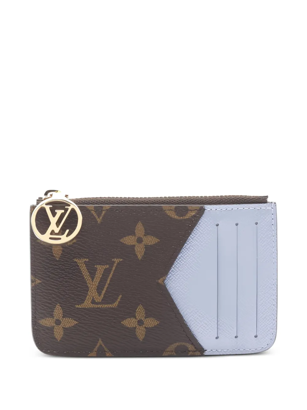 Louis Vuitton Pre-Owned 2020s Romy Monogram zip-pocket card holder - Marrone