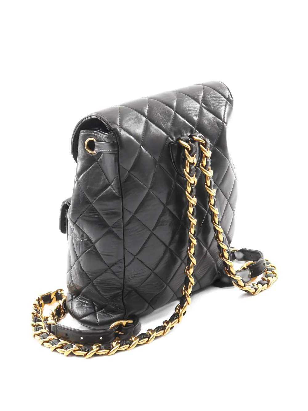 CHANEL Pre-Owned 1994-1996 quilted-design backpack - Zwart