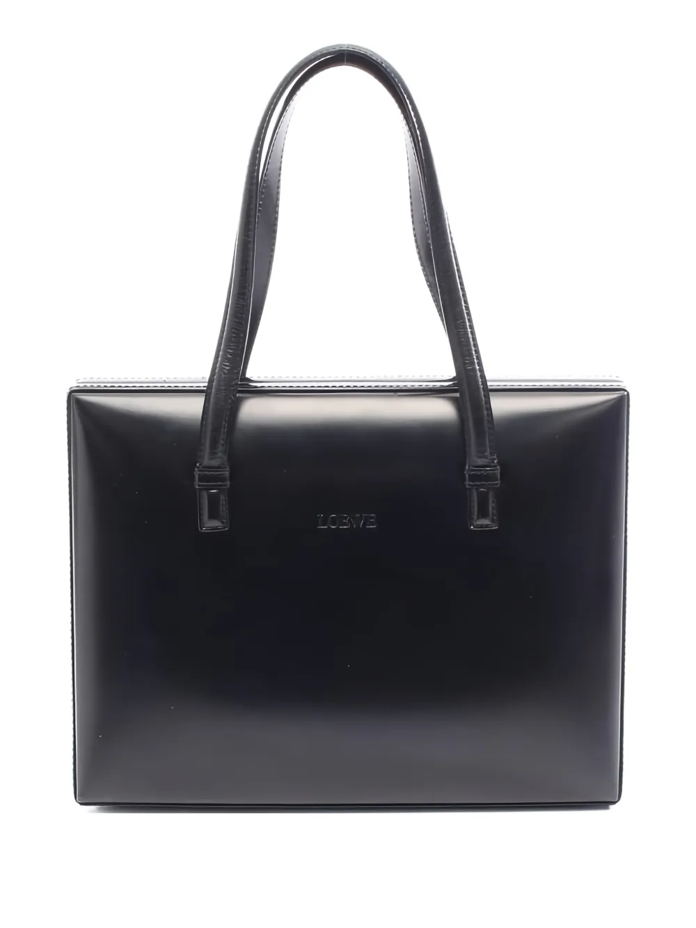 Loewe Pre-Owned 2000s leather tote bag - Nero