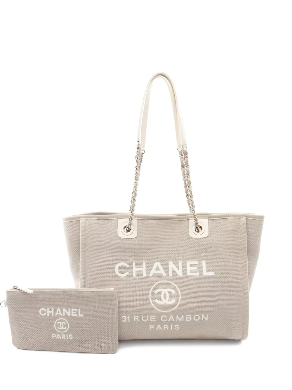 CHANEL Pre-Owned 2021 Deauville tote bag - Toni neutri