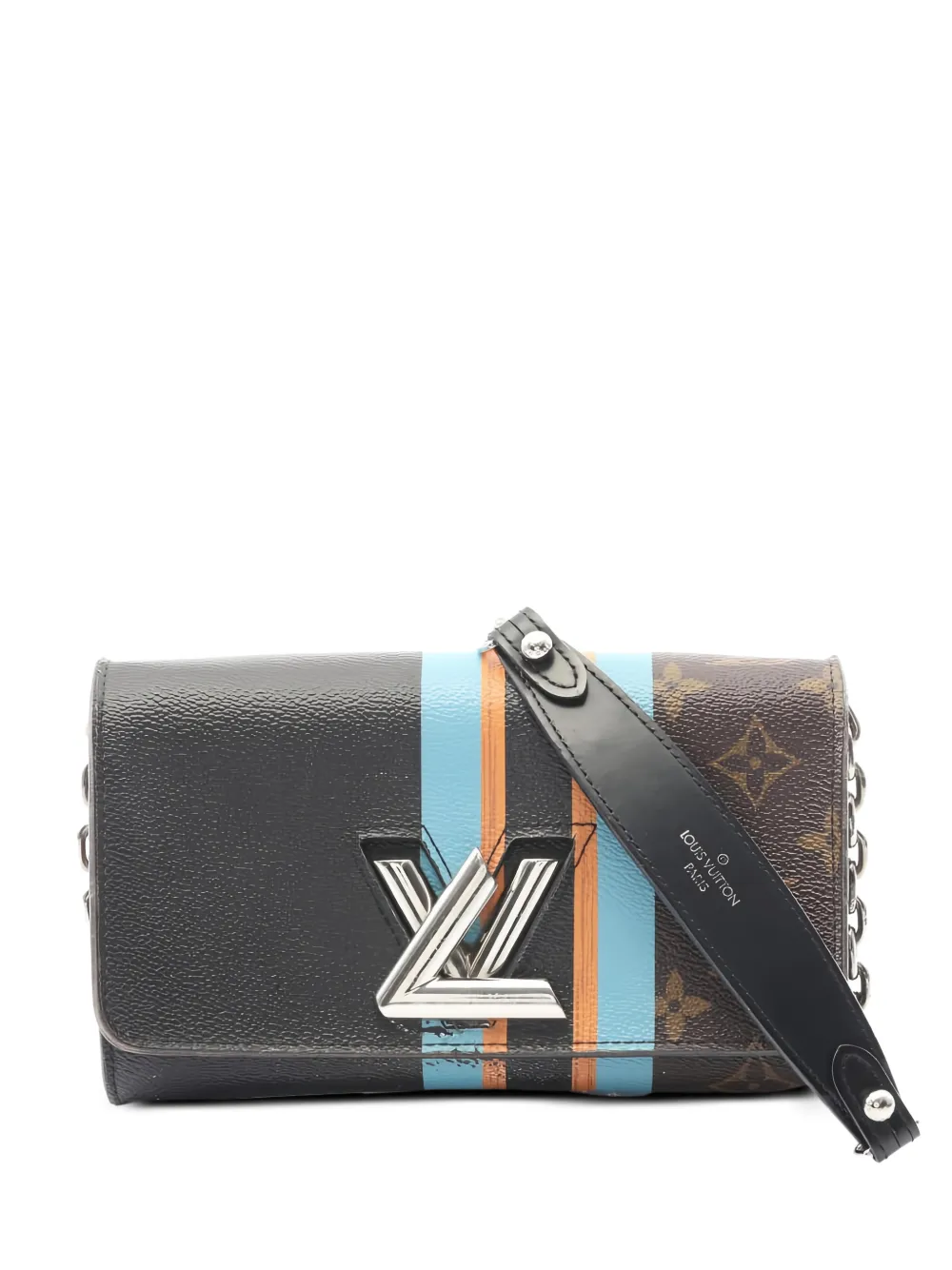 Louis Vuitton Pre-Owned 2016 small Twist monogram chain shoulder bag - Nero