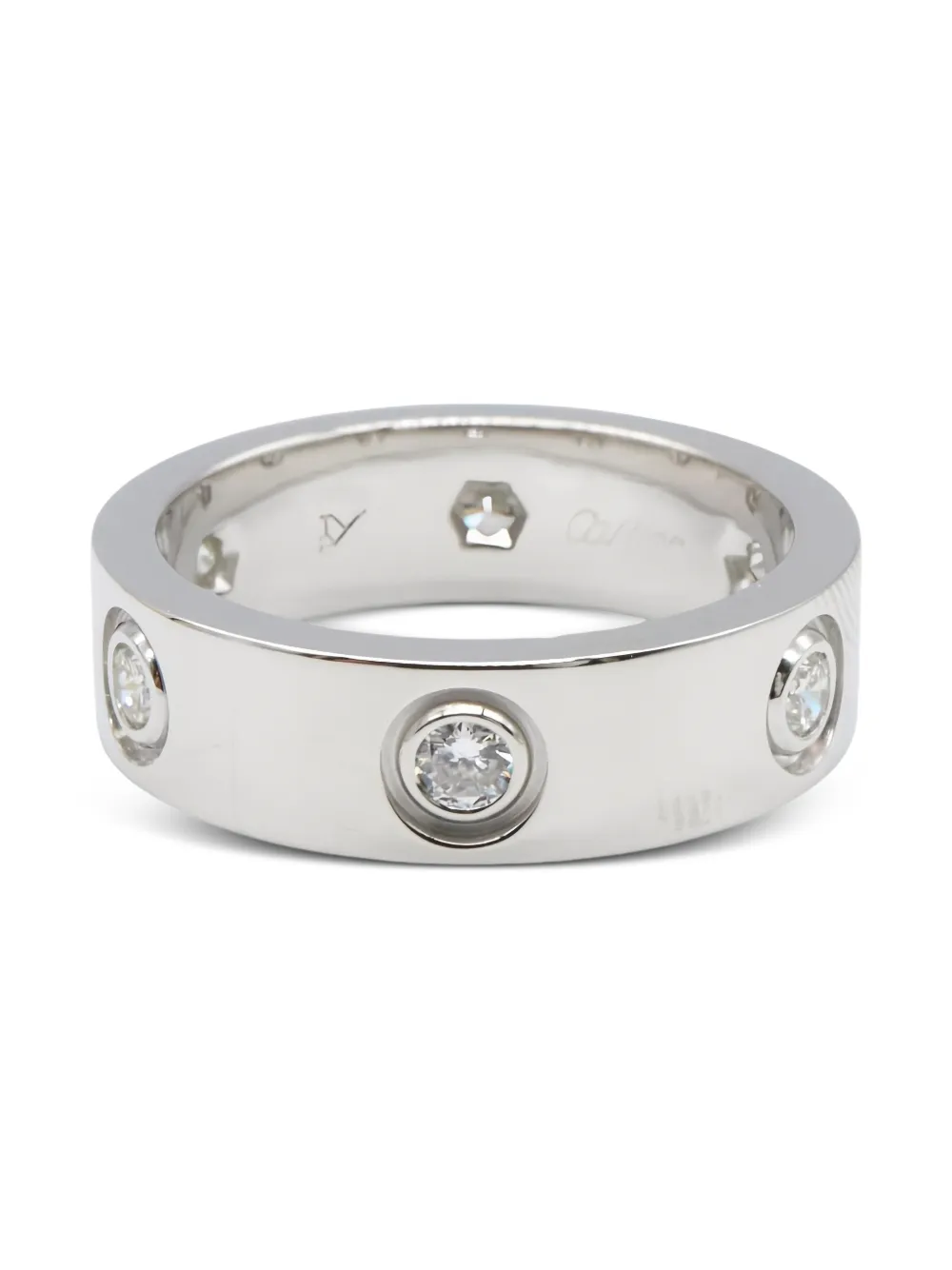 Cartier Anello Love con diamanti anni 2010 - Argento