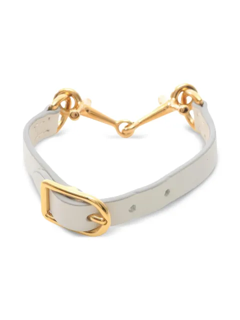 Hermès Pre-Owned 2018 GP engraved-C bracelet