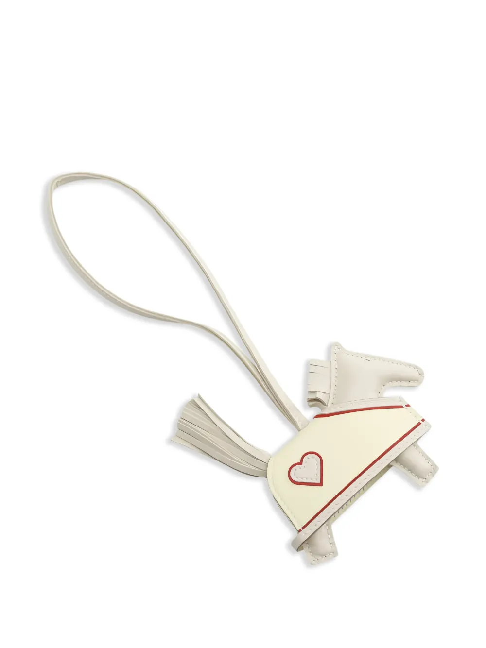 Hermès Pre-Owned PM Rodeo heart horse bag charm - Toni neutri