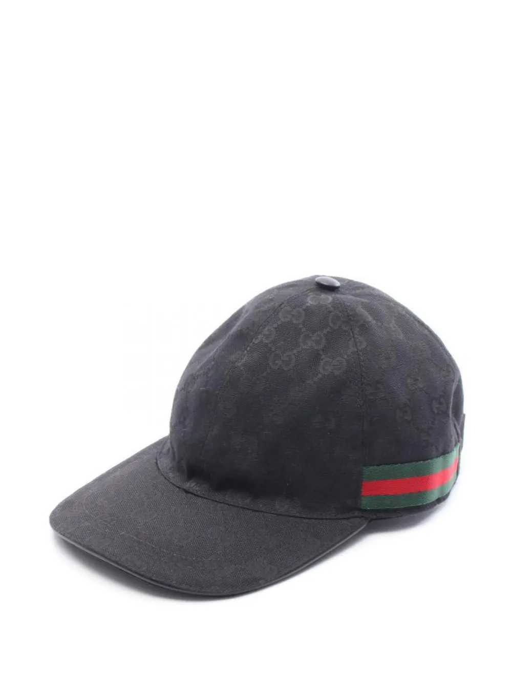 Pre-owned Gucci 2010s Gg Canvas Cap In Black